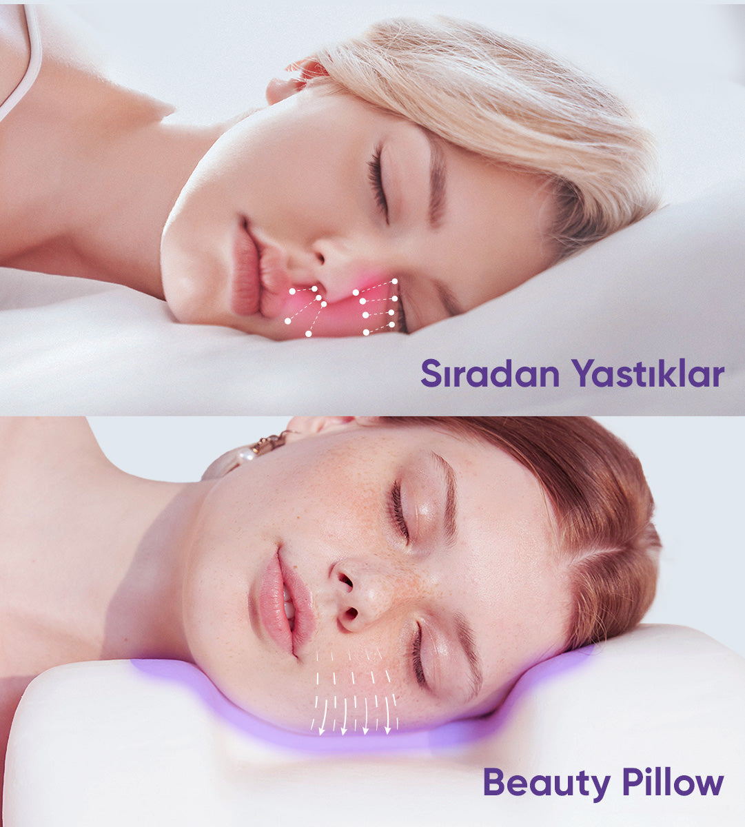 Kırışıklık Önleyici Ortopedik Güzellik Yastığı (Skin+ Yastık Kılıfı ile)