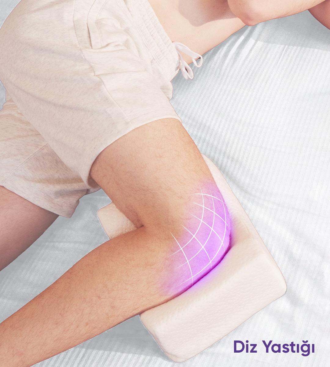 Kırışıklık Önleyici Ortopedik Güzellik Yastığı + Göğüs Arası Dekolte Bölgesi Kırışıklık Önleyici Ortopedik Yastık + Ortopedik Diz & Bacak Arası Destek Yastığı Seti