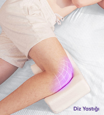 Kırışıklık Önleyici Ortopedik Güzellik Yastığı + Göğüs Arası Dekolte Bölgesi Kırışıklık Önleyici Ortopedik Yastık + Ortopedik Diz & Bacak Arası Destek Yastığı Seti